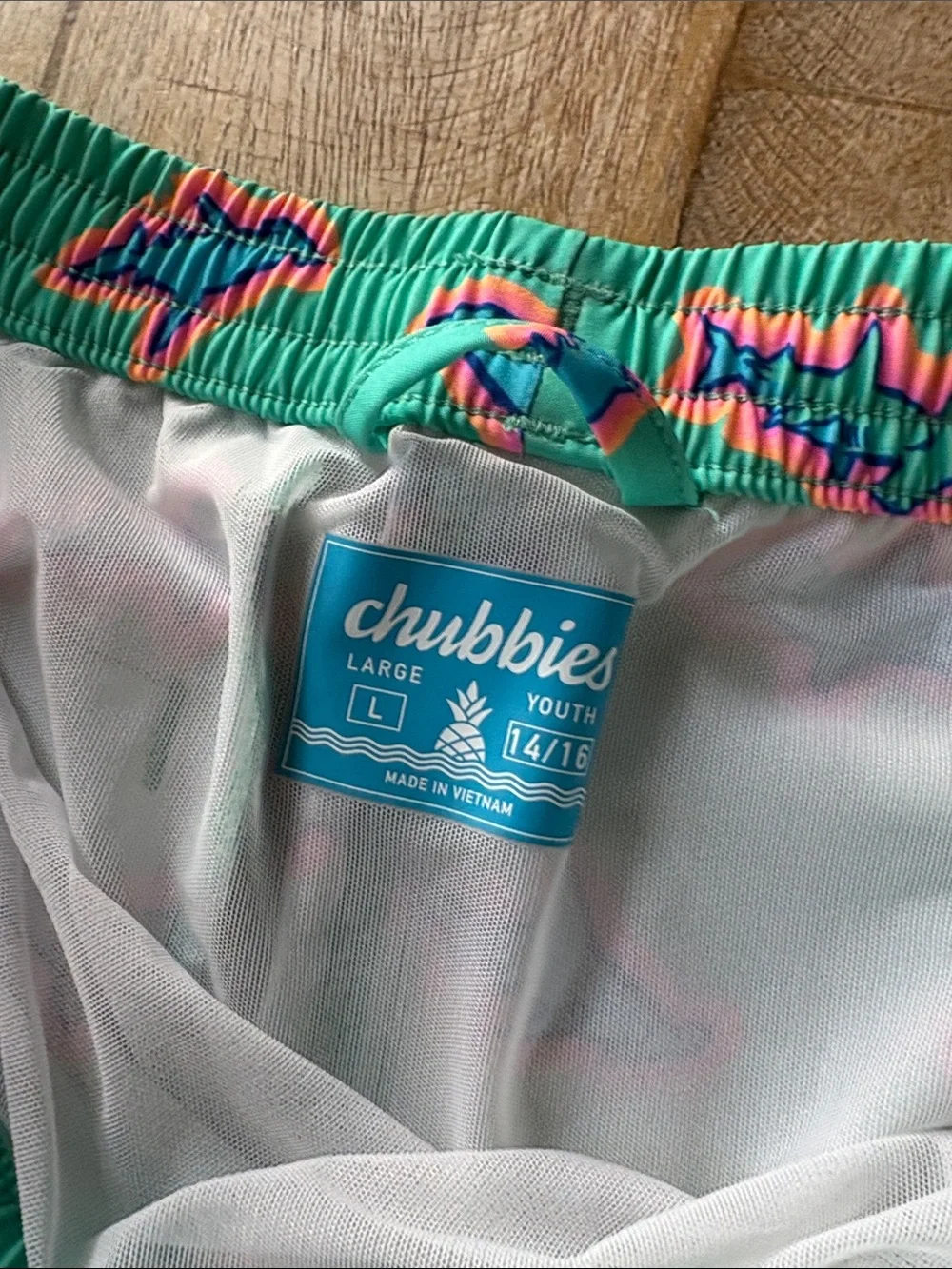 Chubbies euc teal
